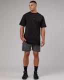 LSKD Mens Rep 7" Performance Short - Black Spotty Black Spotty L