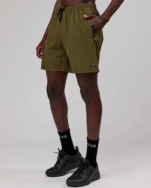 LSKD Mens Rep 7'' Performance Short - Olive Olive 3XL