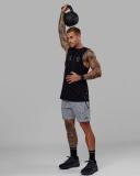 LSKD Mens Rep 7" Performance Short - Spotty White-Black Spotty White-Black M