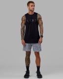 LSKD Mens Rep 7" Performance Short - Spotty White-Black Spotty White-Black M