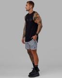 LSKD Mens Rep 7" Performance Short - Spotty White-Black Spotty White-Black M