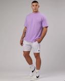 LSKD Mens Rep 7" Performance Short - White White 2XL
