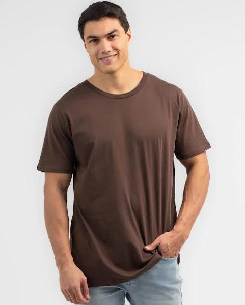 Lucid Men's Essential 2.0 T-Shirt in Brown | Size Large