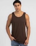 Lucid Men's Essential Singlet Top in Brown | Size Medium