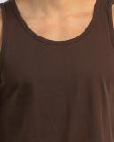 Lucid Men's Essential Singlet Top in Brown | Size Medium
