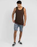 Lucid Men's Essential Singlet Top in Brown | Size Medium