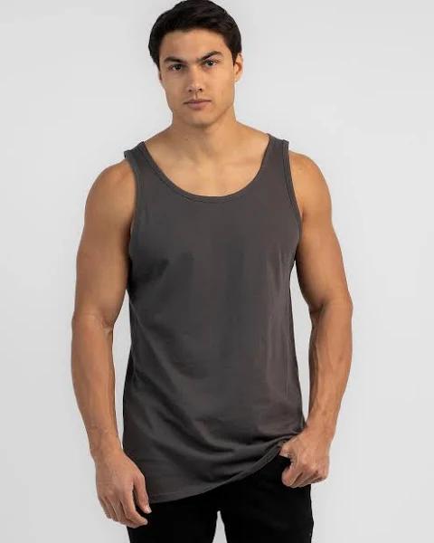 Lucid Men's Essential Singlet Top in Grey | Size Medium