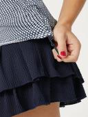 Lucky in Love Wms Core Pleat Tier Skirt Midnight XL