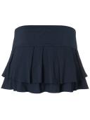 Lucky in Love Wms Core Pleat Tier Skirt Midnight XL