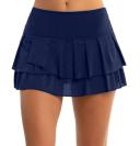 Lucky in Love Wms Core Pleat Tier Skirt Midnight XL