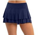 Lucky in Love Wms Core Pleat Tier Skirt Midnight XL