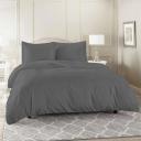 Luxor Queen Grey Color 1000TC 100% Cotton Quilt Doona Duvet Cover Pillowcase Set