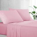 Luxton Pure Plain Soft Sheet Set Colour: Light Pink - Size Double