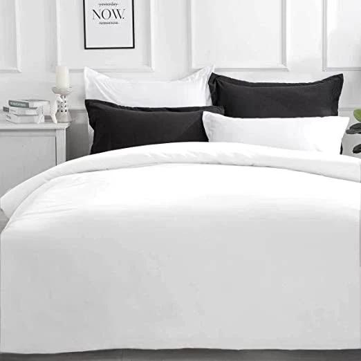 Luxton Pure Soft Quilt Cover Set - White Colour, Queen