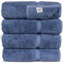 Luxury Hotel & Spa Towel 100% Genuine Turkish Cotton (Bath Towel - Set of 4, Wedgewood)