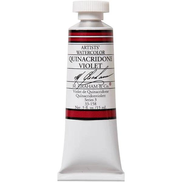 M. Graham : Artists' Watercolour Paint : 15ml : Quinacridone Violet