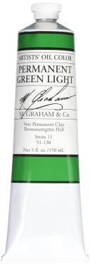 M. Graham Oil Colors 5oz - Perm Green Light