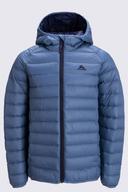 Macpac Kids' Uber Light Hooded Down Jacket | Colour: Copen Blue/Blue