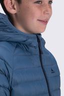 Macpac Kids' Uber Light Hooded Down Jacket | Colour: Copen Blue/Blue
