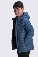 Macpac Kids' Uber Light Hooded Down Jacket | Colour: Copen Blue/Blue