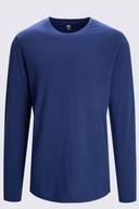 Macpac Men's Lyell 180 Merino Long Sleeve T-Shirt | Colour: Naval Academy/Blue