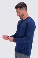 Macpac Men's Lyell 180 Merino Long Sleeve T-Shirt | Colour: Naval Academy/Blue