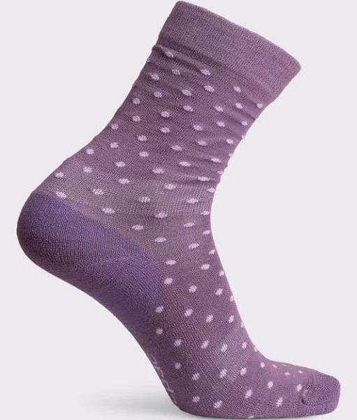 Macpac Unisex Footprint Socks Plum L @ Rebel Active