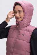 Macpac Women's Aurora Hooded Down Vest | Colour: Nostalgia Rose/Pink/Purple