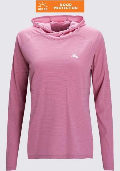 Macpac Women's Trail Long Sleeve Hooded T-Shirt | Colour: Polignac/Pink/Purple