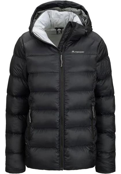 Macpac Womens Sundowner Hooded Jacket Black 16 @ Rebel Active