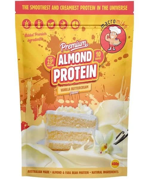 Macro Mike Creamy Vanilla Premium almond Protein 2kg