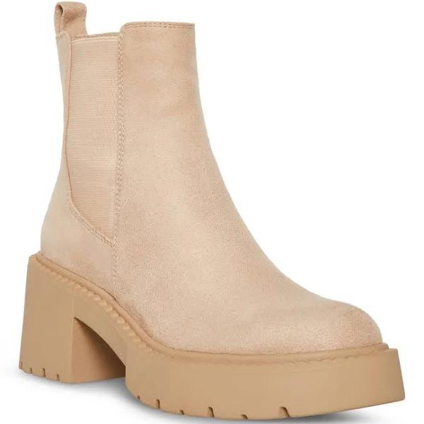 Madden Girl Women's Casual Boot Dark Taupe Tianna Suede Boot 8.5