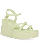 Madden Girl Women's Sandal Citron Wedge Strappy Vault Sandal 7.5