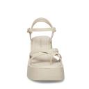 Madden Girl Women's Sandal Light Taupe Wedge Strappy Vault Sandal 6.5