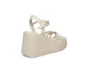 Madden Girl Women's Sandal Light Taupe Wedge Strappy Vault Sandal 6.5
