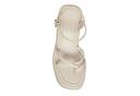 Madden Girl Women's Sandal Light Taupe Wedge Strappy Vault Sandal 6.5