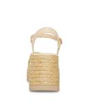 Madden Girl Women's Sandal Natural Wedge Strappy Vault Sandal 7.5