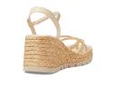 Madden Girl Women's Sandal Natural Wedge Strappy Vault Sandal 7.5