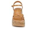 Madden Girl Women's Sandal Tan Paris Wedge Strappy Vault Sandal 6.5