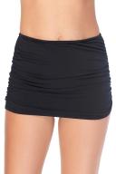 Magicsuit Black Shirred Swim Skirt