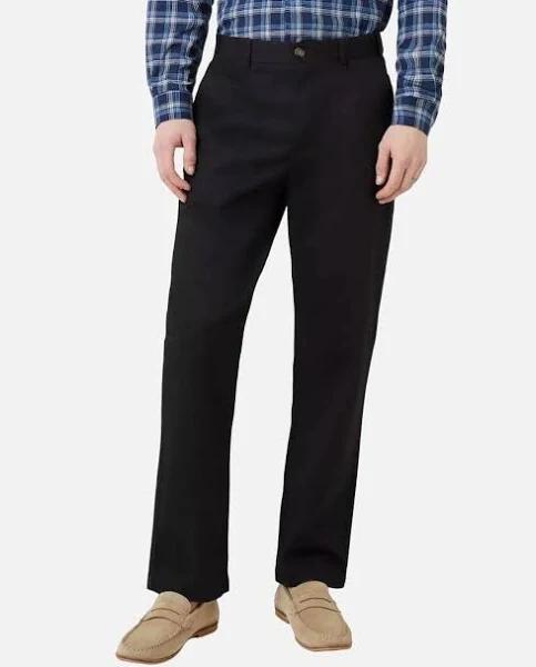 Maine Mens Premium Chino Trousers Black 40S