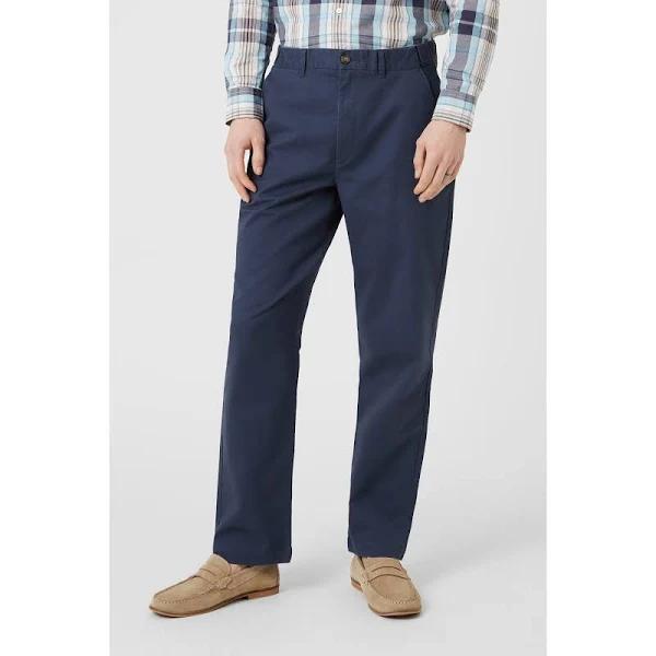 Maine Mens Premium Chino Trousers Mid Blue 46R