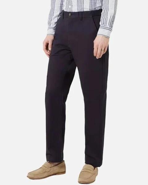 Maine Mens Premium Chino Trousers Navy 30R