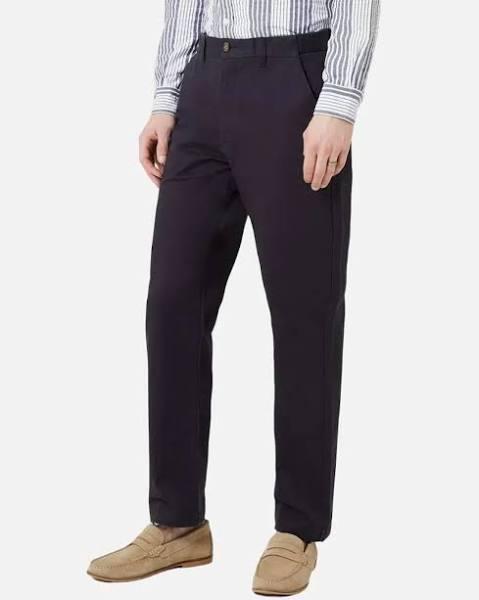 Maine Mens Premium Chino Trousers Navy 34S