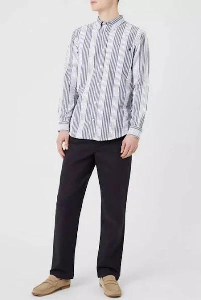 Maine Mens Premium Chino Trousers Navy 44R