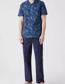 Maine Mens Premium Chino Trousers Royal Blue 34S