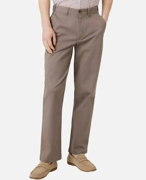 Maine Mens Premium Chino Trousers Taupe 40S