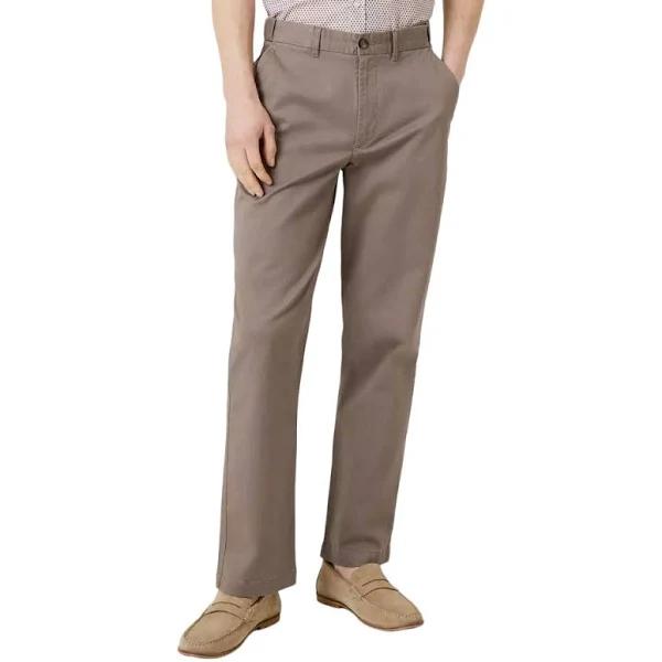 Maine Mens Premium Chino Trousers Taupe 42R