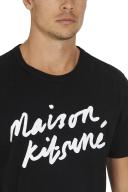 Maison Kitsune Handwriting T-Shirt Colour: Black, Size: XL