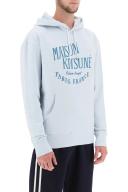 Maison Kitsune 'palais Royal' Hoodie LM00707KM0001 Grey Blue - XS